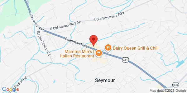 Map of 10626 Chapman Hwy Seymour, TN 37865