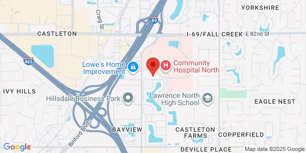 Map of 7979 N Shadeland Ave Ste 100 Indianapolis, IN 46250
