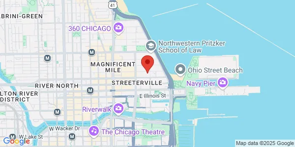 Map of 355 East Erie St Chicago, IL 60611