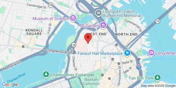 Map of 51 Blossom Street Boston, MA 02114