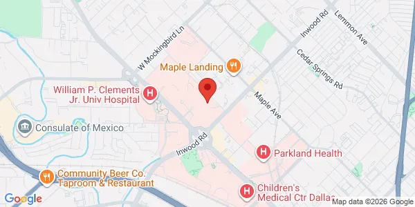 Map of 2201 Inwood Rd Dallas, TX 75390