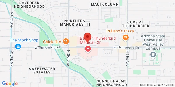 Map of 5620 W Thunderbird Rd Ste A Glendale, AZ 85306