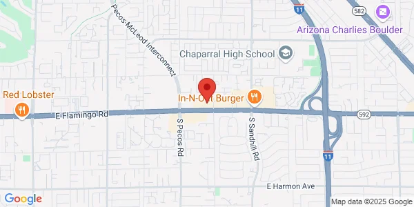 Map of 3560 E Flamingo Rd Ste 100 Las Vegas, NV 89121