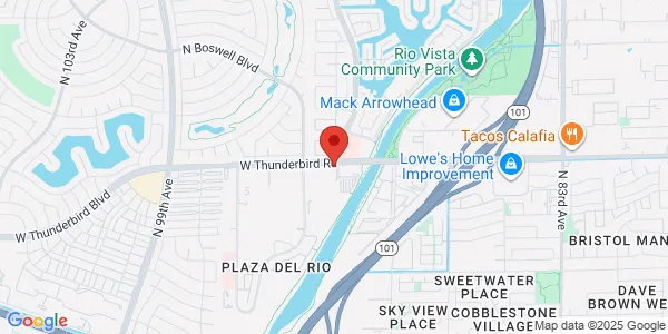Map of 9125 W Thunderbird Rd Ste 240 Peoria, AZ 85381