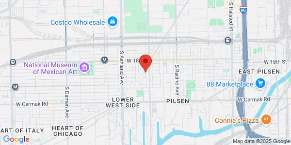 Map of 1859 S Blue Island Ave Chicago, IL 60608