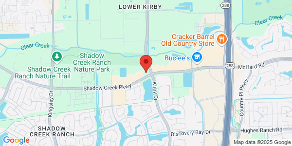 Map of 11711 Shadow Creek Pkwy Ste 147 Pearland, TX 77584