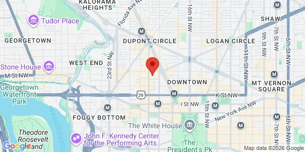 Map of 1145 19th St NW Ste 101 Washington, DC 20036