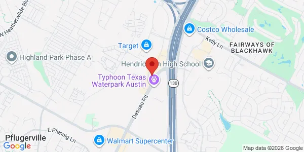Map of 1608 Town Center Dr Ste 300 Pflugerville, TX 78660