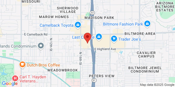 Map of 1661 E Camelback Rd Ste 140 Phoenix, AZ 85016