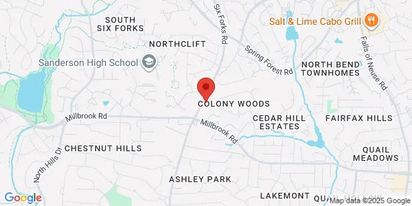 Map of 5620 Six Forks Rd Raleigh, NC 27609