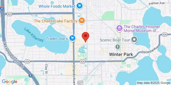 Map of 941 W Morse Blvd Ste 100 Winter Park, FL 32789