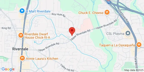 Map of 119 Uppr Riverdale Rd SW Riverdale, GA 30274