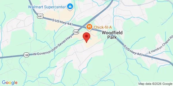 Map of 7564 Mountain Grove Dr Knoxville, TN 37920