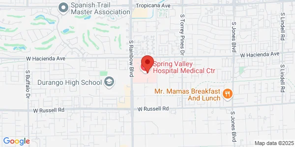 Map of 5400 South Rainbow Boulevard las Vegas, NV 89118