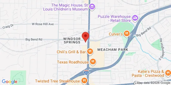 Map of 1001 S Kirkwood Rd Kirkwood, MO 63122