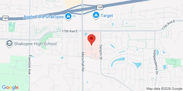 Map of 1455 St Francis Ave Shakopee, MN 55379