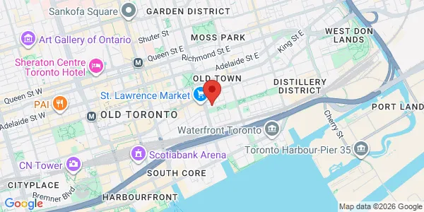 Map of 140 The Esplanade Toronto, ON M5A 4P5 Canada