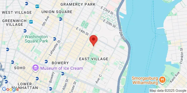Map of 191 Ave A New York, NY 10009