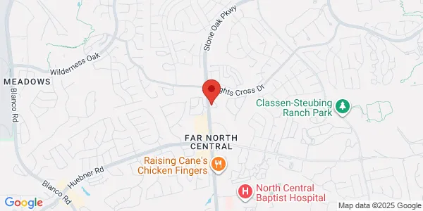 Map of 19284 Stone Oak Pkwy Ste 102 San Antonio, TX 78258