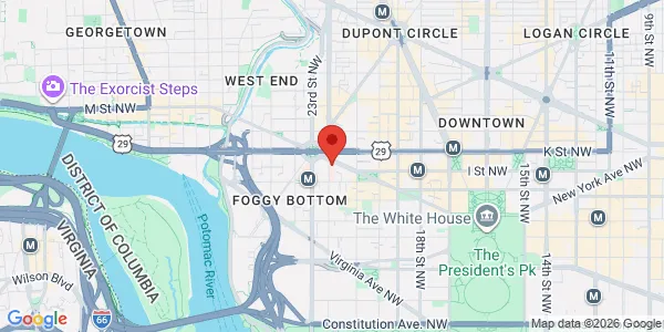 Map of 2150 Pennsylvania Ave NW Washington, DC 20037