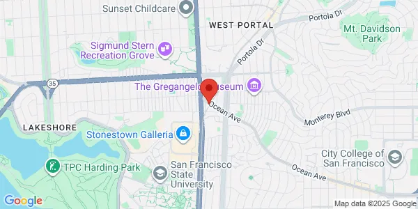 Map of 2645 Ocean Ave Fl 1 San Francisco, CA 94132