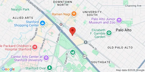 Map of 795 El Camino Real Level 1, Lee Building Palo Alto, CA 94301