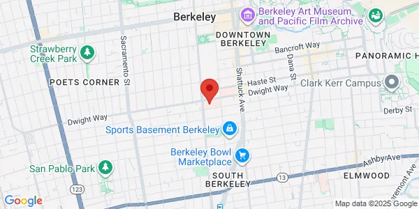 Map of 2500 Milvia St Berkeley, CA 94704