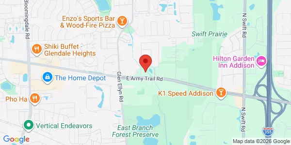 Map of 303 E Army Trail Rd Ste 111 Bloomingdale, IL 60108