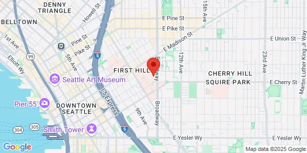 Map of 747 Broadway Ste 100 Seattle, WA 98104