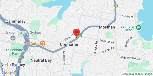 Map of Military Rd 412 Suite 1 Cremorne New South Wales 2090 Australia