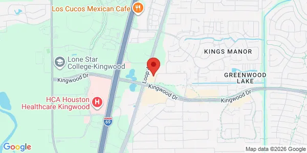 Map of 2665 Royal Forest Dr Ste B-150 Kingwood, TX 77339
