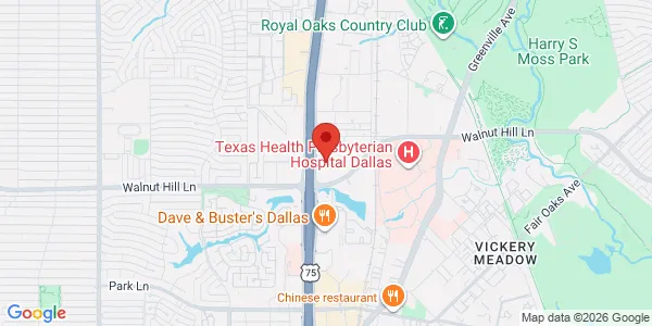 Map of 9820 N Central Expy Ste 514 Dallas, TX 75231