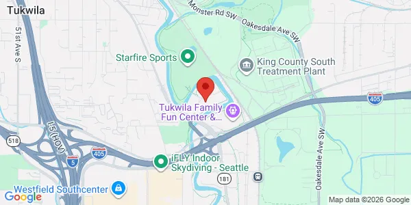 Map of 6839 Fort Dent Way Ste 134 Tukwila, WA 98188