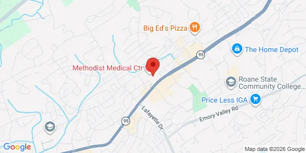 Map of 988 Oak Ridge Turnpike Ste 100 Oak Ridge, TN 37830