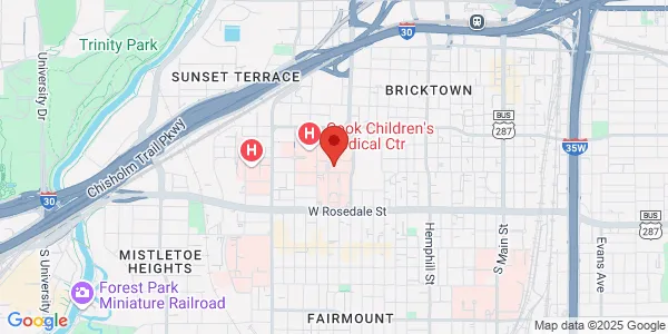 Map of 800 5th Ave Ste 150 Fort Worth, TX 76104