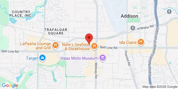 Map of 4135 Belt Line Rd Ste 124 Addison, TX 75001
