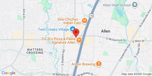 Map of 805 W McDermott Dr Ste 200 Allen, TX 75013