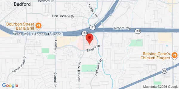 Map of 1604 Hospital Pkwy Ste 100 Bedford, TX 76022
