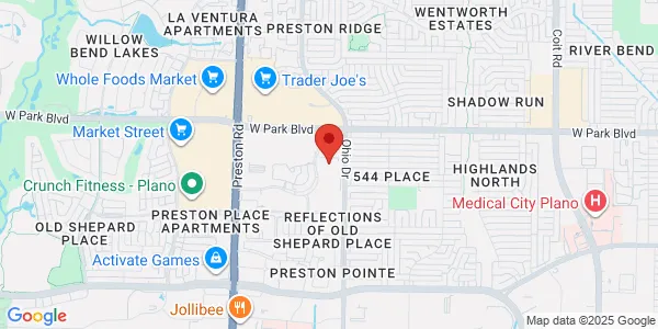 Map of 1820 Preston Park Blvd Ste 2400 Plano, TX 75093