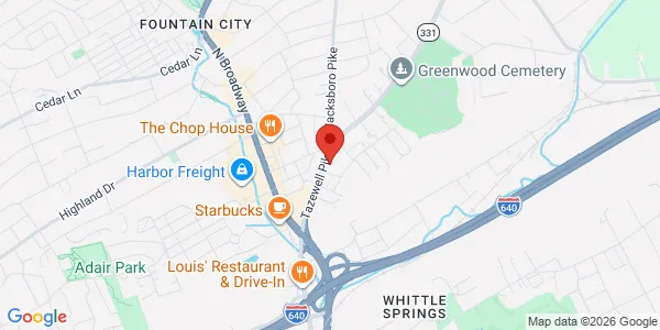 Map of 3020 Tazewell Pike Knoxville, TN 37918