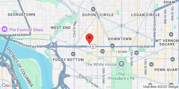 Map of 2021 K St NW Ste 210 University Building Washington, DC 20006