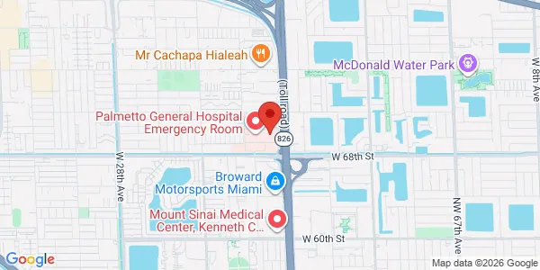 Map of 7100 West 20th Avenue Suite 403 Hialeah, FL 33016