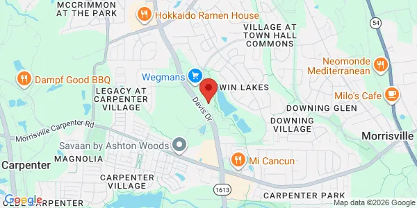 Map of 1125 Hatches Pond Lane Ste 10 Morrisville, NC 27560