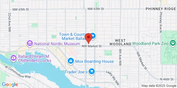 Map of 1448 NW Market St Ste 200 Seattle, WA 98107