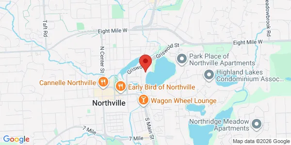 Map of 650 Griswold St Northville, MI 48167