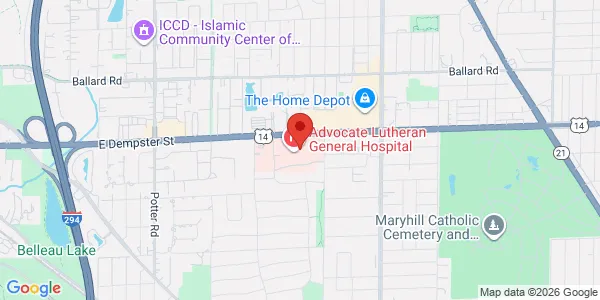 Map of 1875 Dempster St Ste 425 Park Ridge, IL 60068