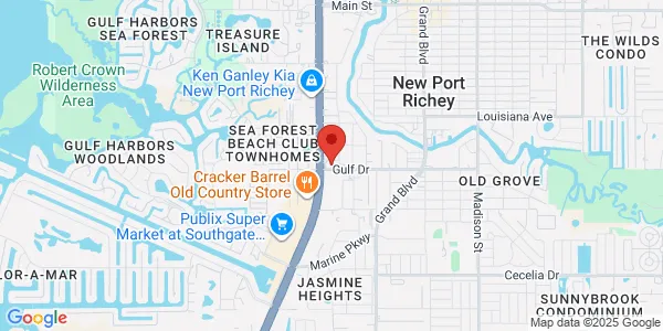 Map of 5305 Gulf Dr New Port Richey, FL 34652