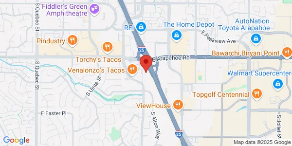 Map of 6860 S Yosemite Ct Ste 2000 Centennial, CO 80112