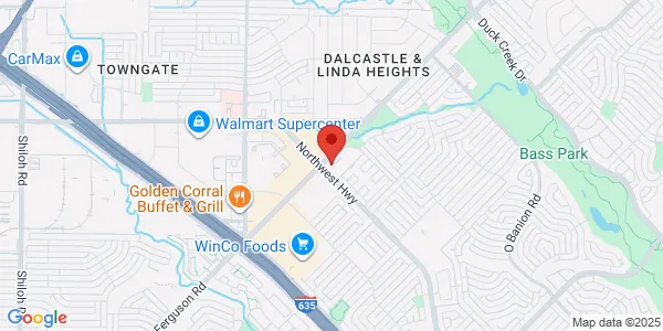 Map of 738 W Centerville Rd Garland, TX 75041
