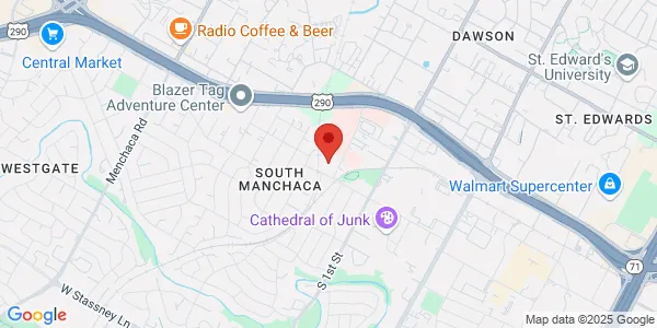 Map of 4316 James Casey St Suite E-1 Austin, TX 78745